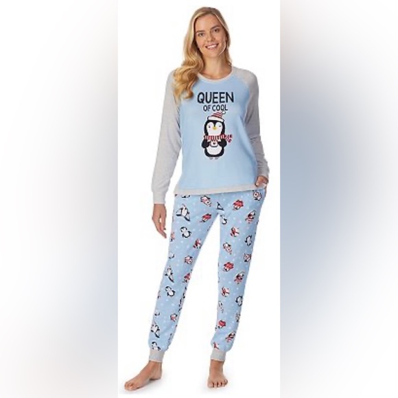 Cuddl Duds Women’s Plus Size Jammies For Your Families Queen Of Cool Set 3X NWT - Picture 1 of 4